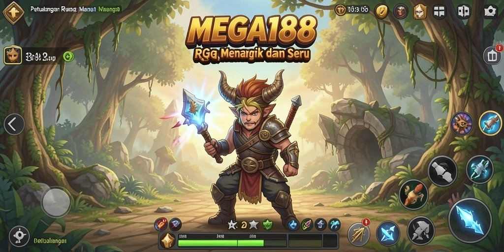 Screenshot gameplay MEGA188 menampilkan aksi seru dalam dunia RPG.