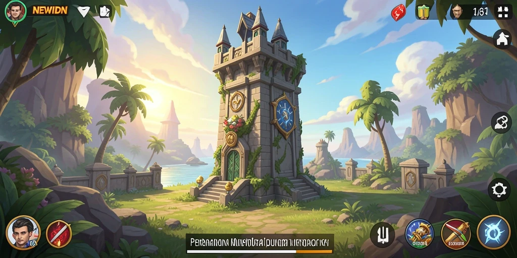 Tampilan gameplay <strong>NEWIDN</strong> yang menegangkan dalam pertempuran Tower Defense.